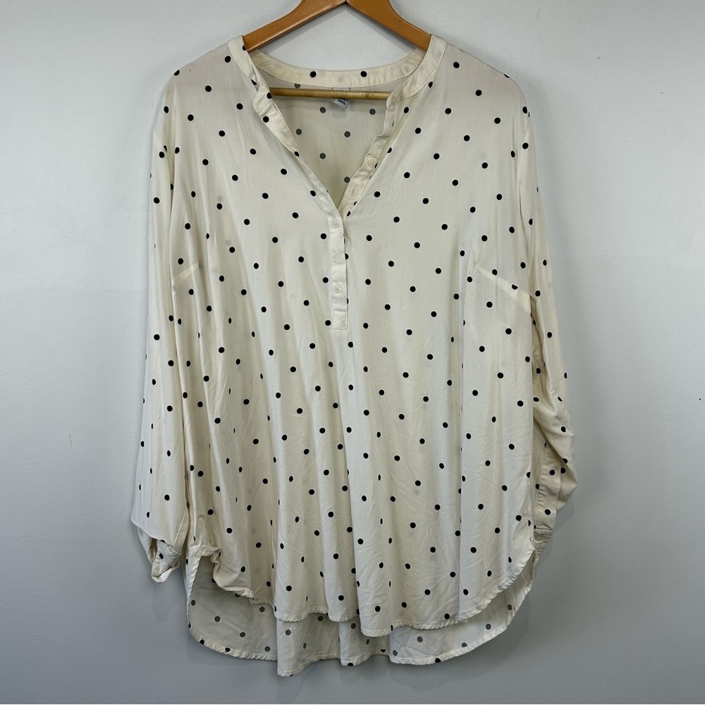 Old Navy Polka Dot Dress Shirt 2X